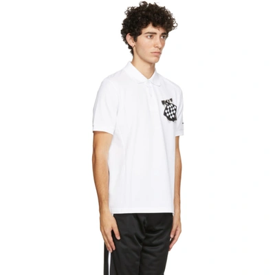 Shop Raf Simons White Fred Perry Edition Chest Patch Polo In 100 White