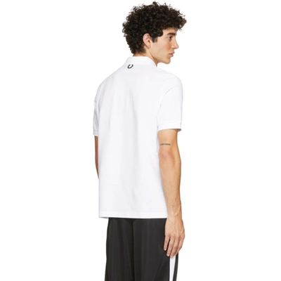 Shop Raf Simons White Fred Perry Edition Chest Patch Polo In 100 White