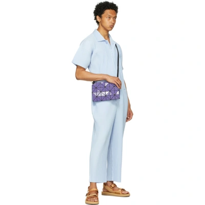 Shop Issey Miyake Blue Pleats Bottoms Jumpsuit In 71 Saxe Blue/gray Bl