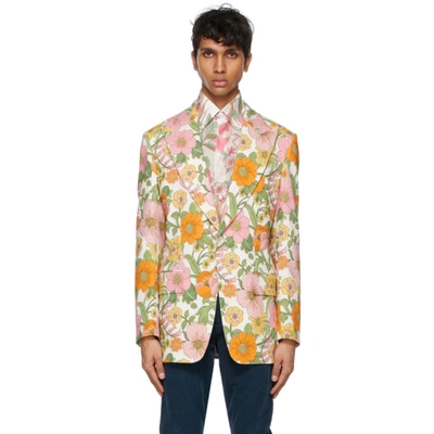 Shop Tom Ford Multicolor Floral Blazer In 942r20 Mult