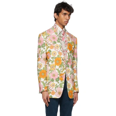 Shop Tom Ford Multicolor Floral Blazer In 942r20 Mult