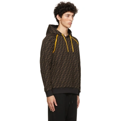 Shop Fendi Brown 'forever ' Hoodie In F0qt1 Tobac