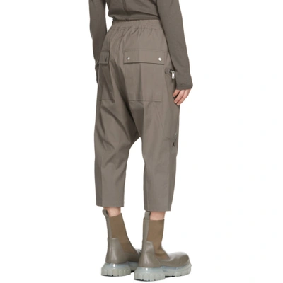 Shop Rick Owens Grey Bauhaus Bela Trousers In 34 Dust