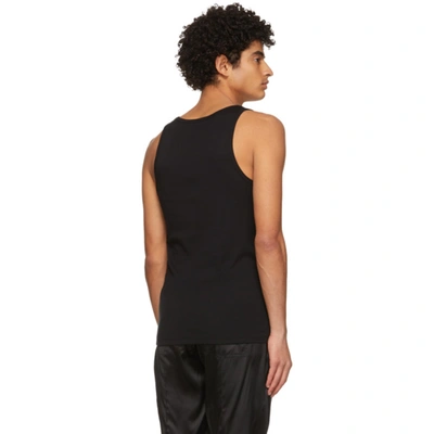 Shop Tom Ford Black Rib Tank Top In 002 Black