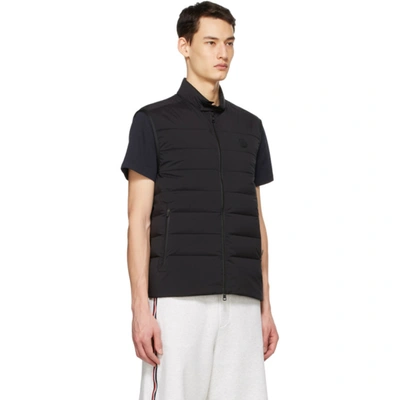 Shop Moncler Black Down Gordes Vest In 999 Black