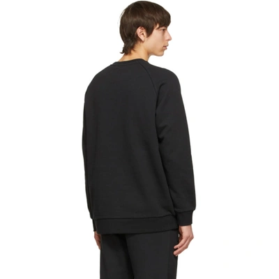 Shop Adidas Originals Black Trefoil Essentials Crewneck Sweatshirt