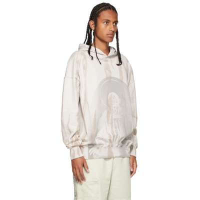 Shop A-cold-wall* Beige Erosion Hoodie In Chalk