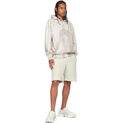 Shop A-cold-wall* Beige Erosion Hoodie In Chalk