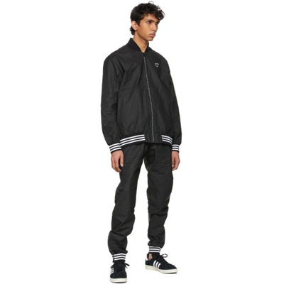 Shop Adidas X Human Made Black Tyvek® Track Pants