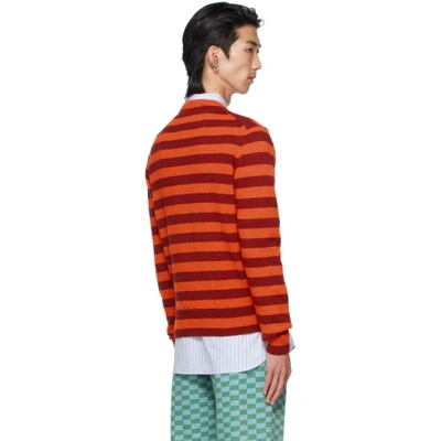 Shop Molly Goddard Ssense Exclusive Orange & Red Flavin Sweater In Orange/red