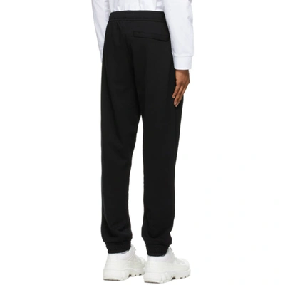 Shop Burberry Black Shark Graphic Appliqué Lounge Pants