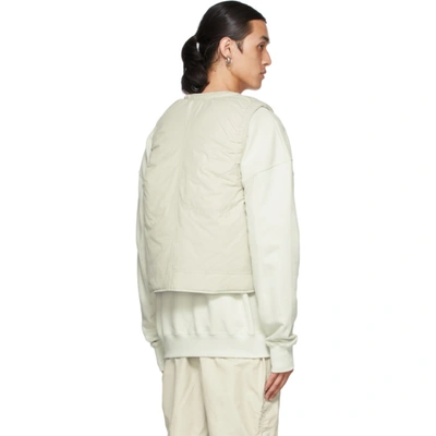 Shop A-cold-wall* Beige Converge Vest In Chalk
