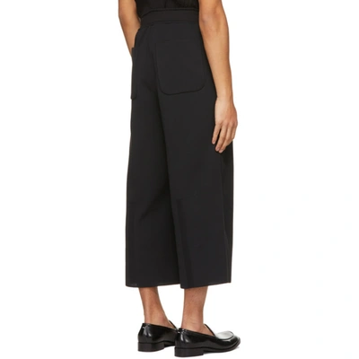 Shop Cfcl Black Milan Rib Wide Trousers