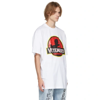 Shop Vetements White Wild Unicorn T-shirt
