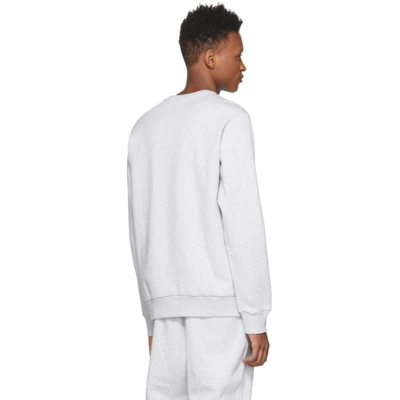 Shop Reebok Grey Small Vector Sweatshirt In Lightgrey