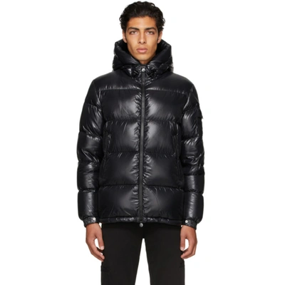 Shop Moncler Black Down Ecrins Jacket In 999 Black