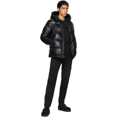 Shop Moncler Black Down Ecrins Jacket In 999 Black