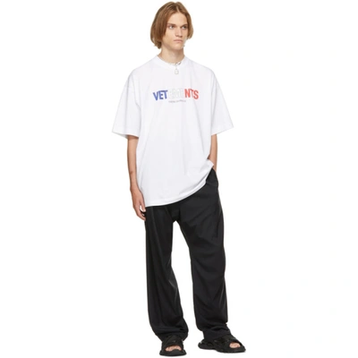 Shop Vetements White Jersey France Logo T-shirt