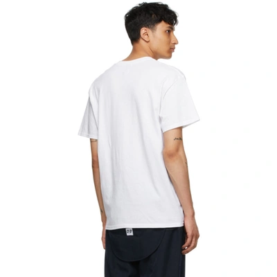 Shop Aïe White Printed Pocket T-shirt In Ae032 White