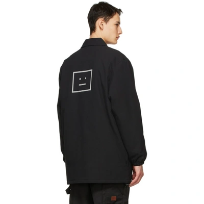 Shop Acne Studios Black Padded Coach Jacket