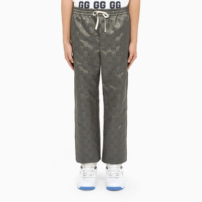 Shop Gucci Gray Off The Grid Jogging Trousers In Grey