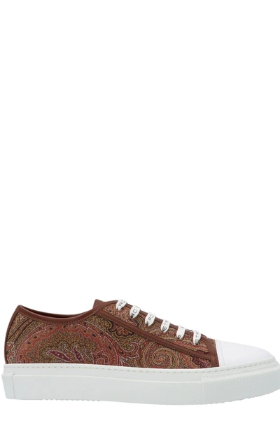 Shop Etro Paisley Printed Lace In Multi