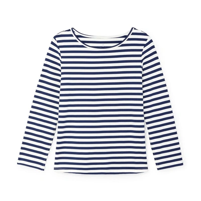 Shop Dudley Stephens Wilshire Top (striped Jersey) In Navy,white