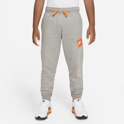 Nike Sportswear Jdi Big Kids' Joggers In Dark Grey Heather,total Orange |  ModeSens