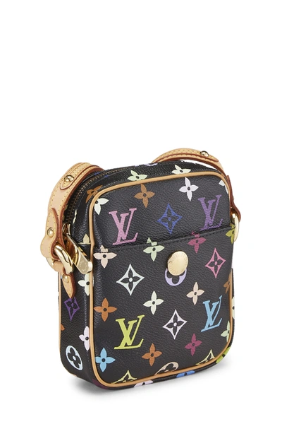 Pre-owned Louis Vuitton 2005 Monogram Multicolour Rift Crossbody Bag In  Black