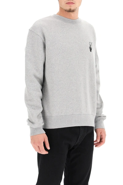 Shop Off-white Degrade Arrow Crewneck Sweatshirt In Grey