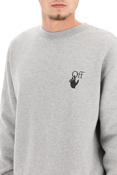 Shop Off-white Degrade Arrow Crewneck Sweatshirt In Grey