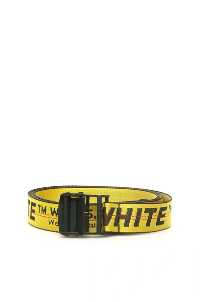 Off-white Classic Industrial Belt With Logo In Yellow & Orange | ModeSens