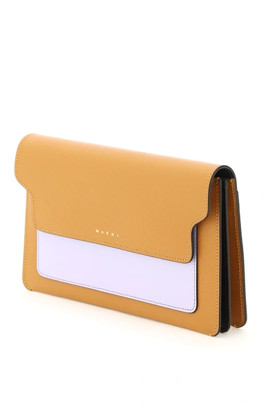 Marni Multicolor Mini Bag Wallet With Shoulder Strap In Dijon 