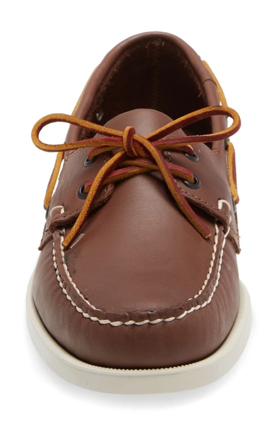 Shop Sebago Portland Boat Shoe In Brown/brown/brown