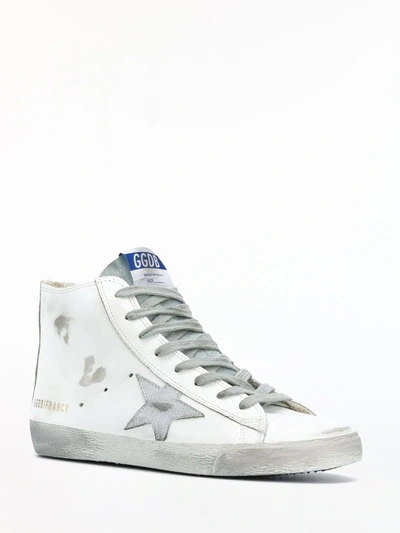 Shop Golden Goose Francy Sneakers With Silver Star In Grey