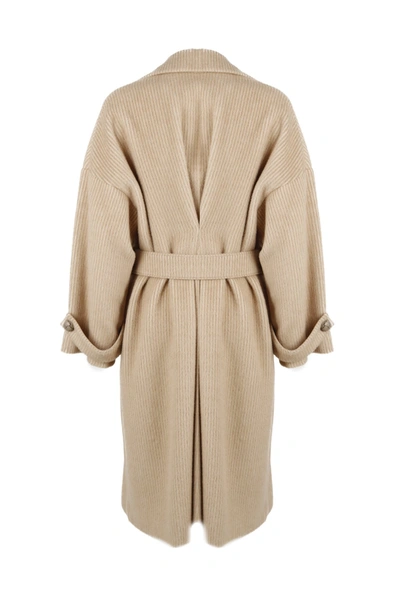 Shop Agnona Coats Beige