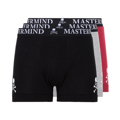Shop Mastermind Japan Mastermind World  Underwear Boxer Pants Set In Multicolour