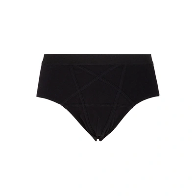 Shop Rick Owens Penta Briefs Underwear In Black