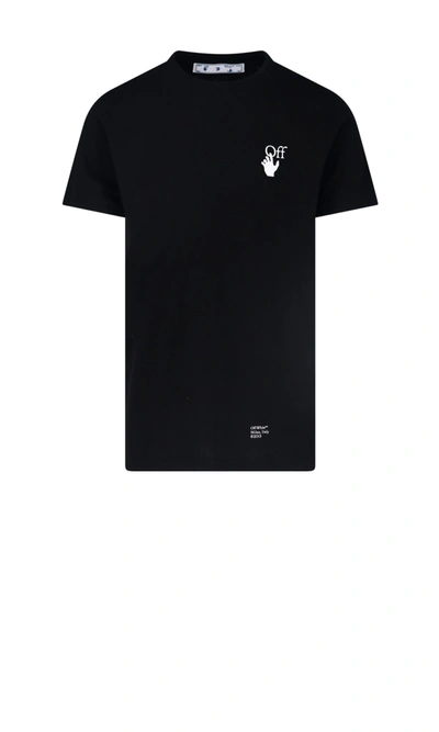 Shop Off-white "arrows Caravaggio" T-shirt In Black