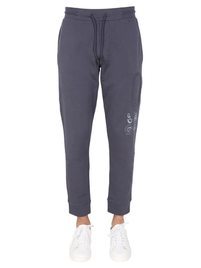 Shop Mcq By Alexander Mcqueen Jogging Pants With Logo Patch In Grey