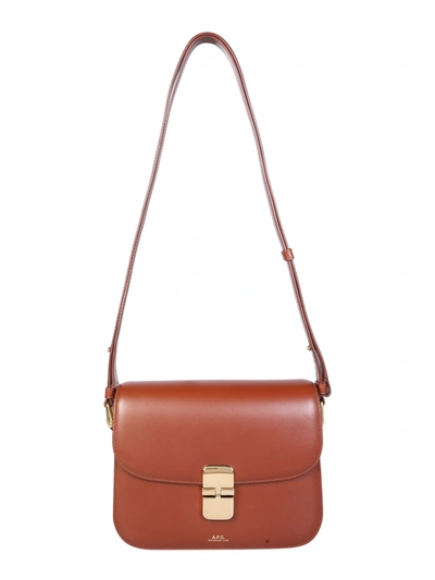 Shop A.p.c. Small Grace Bag In Brown