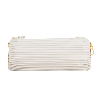 Shop Loewe Bracelet Pouch Bag In Soft White
