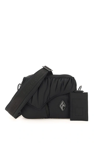 Shop A-cold-wall* Padded Nylon Crossbody Bag In Black (black)