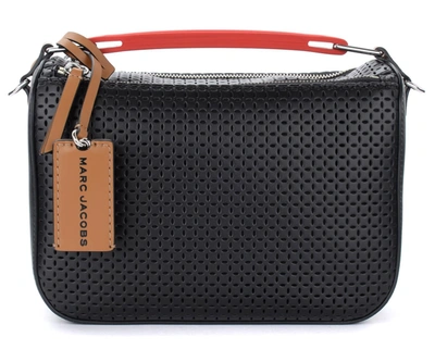 Marc Jacobs The The Softbox Perforated Bag In Black In Nero