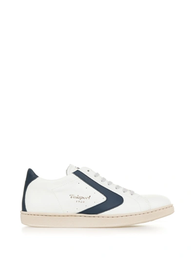 Shop Valsport Tournament Nappa Leather Sneakers In Bianco Blu