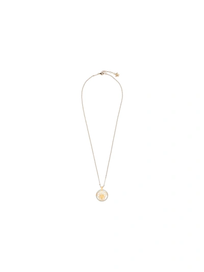 Shop Versace Gianni  Necklace In Oro /palladio