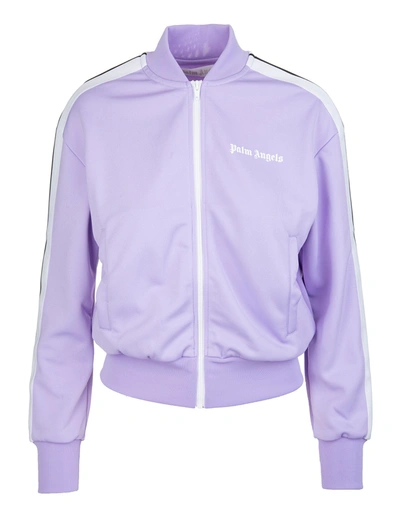 Shop Palm Angels Woman Lilac Track Jacket In Lilla