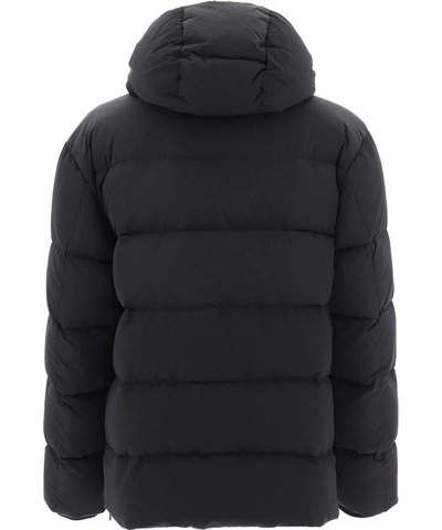 Shop Dolce & Gabbana "dna" Quilted Down Jacket In Black  