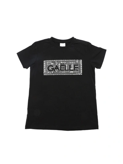 Shop Gaelle Paris Logo T-shirt In Black