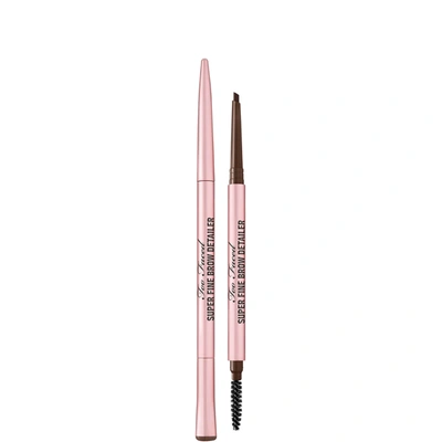 Shop Too Faced Superfine Brow Detailer Ultra Slim Brow Pencil 0.08g (various Shades) - Espresso